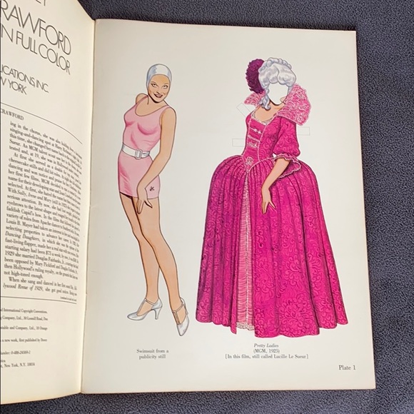 Joan Crawford Paper Dolls Book by Tom Tierney 1983 - Picture 5 of 10